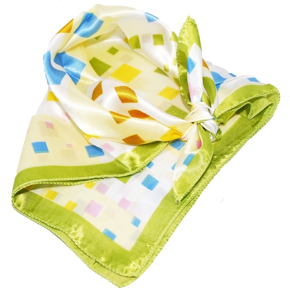 Pipettes Lime Geometric Scarf - Picture 1 of 3